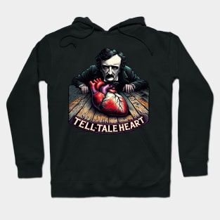 Edgar Allan Poe Tell-Tale Heart Literary Lover Hoodie